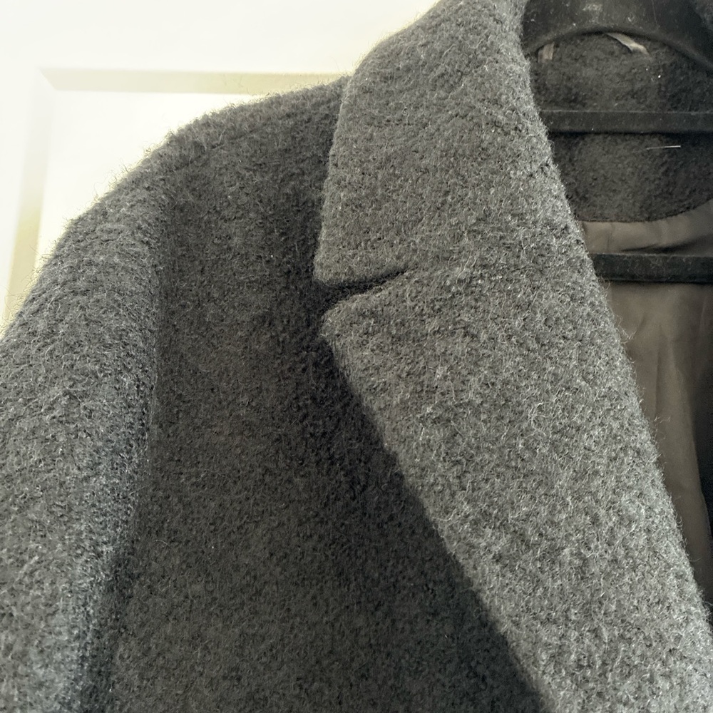 H&M WOOL BLEND BOUCLE TEDDY VIBE COAT - Picture 3 of 4